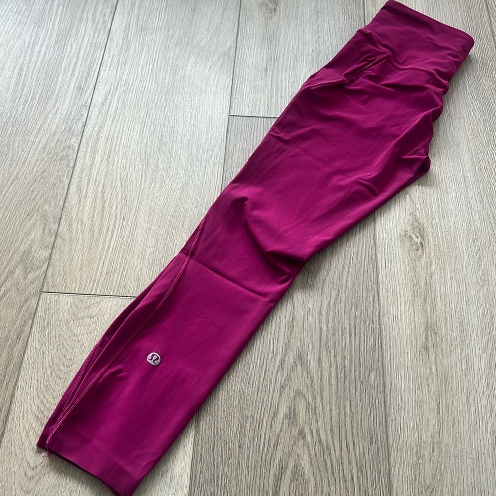 lululemon base pace crop Magenta Leggings
